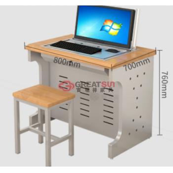 单人位翻转电脑桌