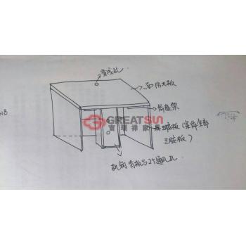 双人电脑桌