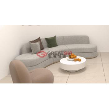 女性保健等候区弧形沙发