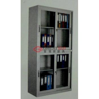 推拉门玻璃书柜