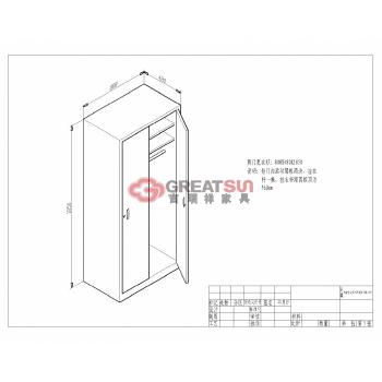两门更衣柜