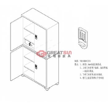 两节柜（电子密码锁）