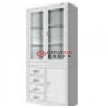 四抽屉对开书柜