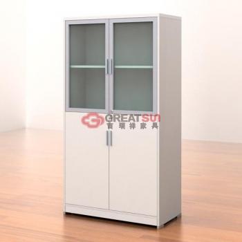 易风上铝玻下木门柜