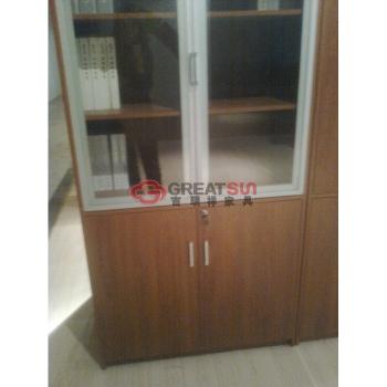 对开玻璃门文件柜