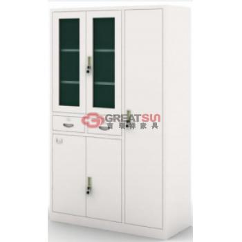 对开玻璃门更衣书柜