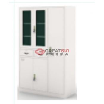 对开玻璃门更衣书柜