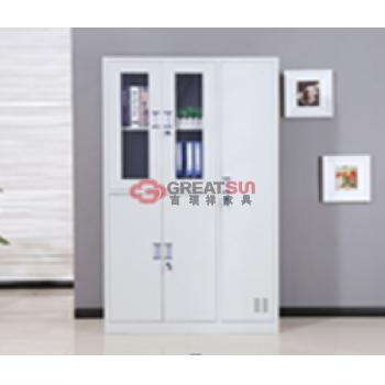 对开玻璃门更衣书柜