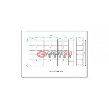 无抽屉薄边文件柜
