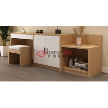 组合电视柜（电视柜+鞋柜+写字桌椅）