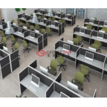 横排员工工位（屏风全封闭）-10000号