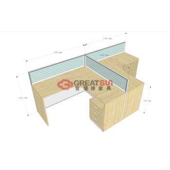 T3屏风2人工作位