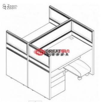 六人屏风工作位