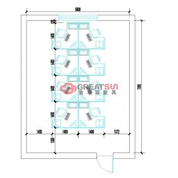 G28(8人位屏风工作位)