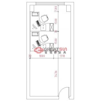 2人位屏风（k32款）