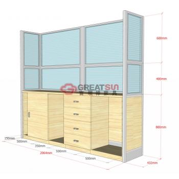 6032款屏风工作位