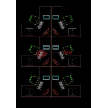 G28屏风6人工作位