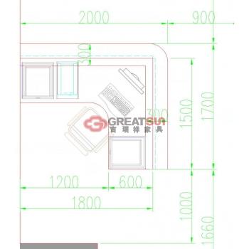 K6032财务屏风桌