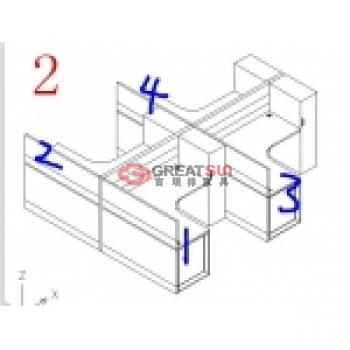 六人屏风工作位