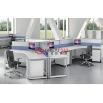 三人屏风办公桌