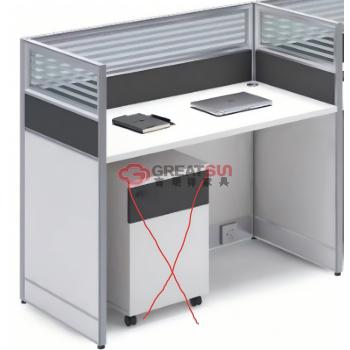 两人位直桌屏风工位