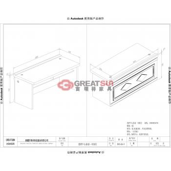 指挥中心桌（两人位不带皮板）