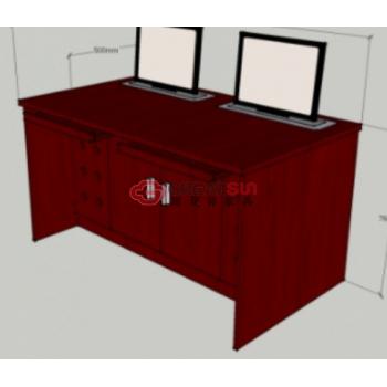 双人升降电脑桌