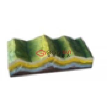 褶皱构造及地貌演变模型