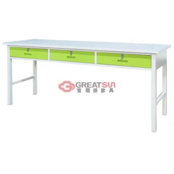 三人位学习书桌