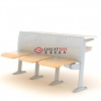 固定式F型三人课桌椅