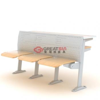 固定式F型三人课桌椅