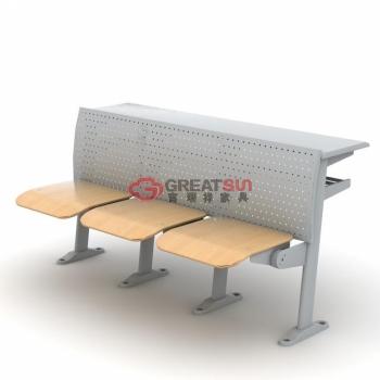 固定式F型三人课桌椅
