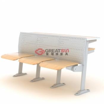 固定式F型三人课桌椅
