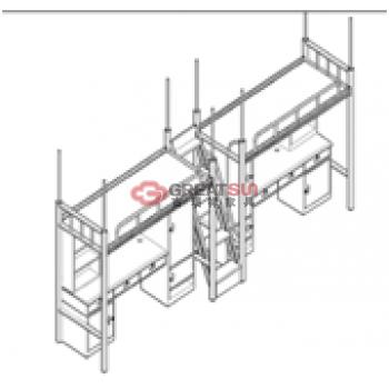 两人位中梯公寓床