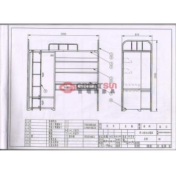 单人组合公寓床1