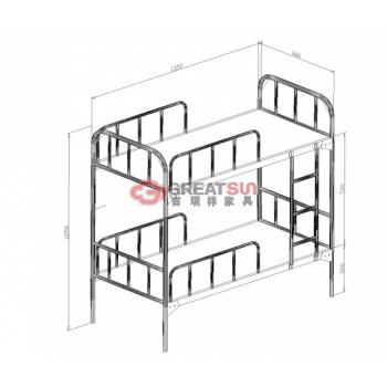 钢制双层床