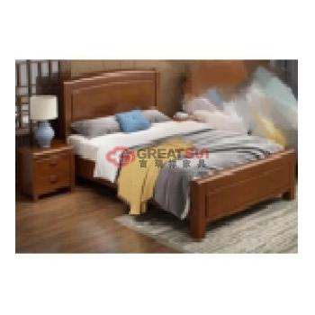 木质1.2单人床（含床头柜床垫）