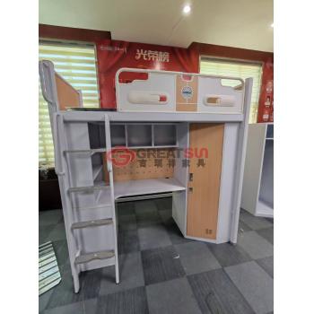 三联三位爬梯公寓床（其中一位）