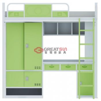 单人位爬梯公寓床