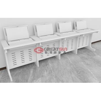 钢制翻转电脑学习桌3（武警三支队）