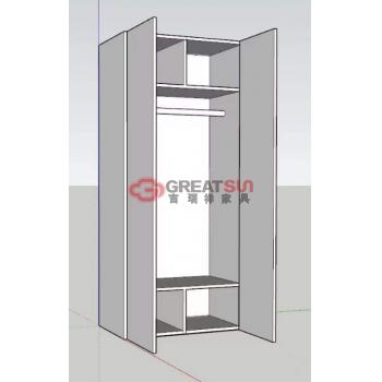 对开门衣柜