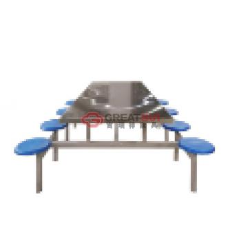 制式营具8人连体餐桌