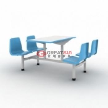 四人玻璃钢餐桌