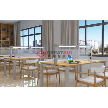 带灯阅览桌（四人位）