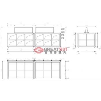 阅览桌（带书架）