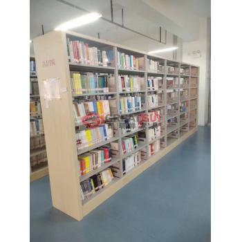 6层双面钢柱木护板书架（副架）