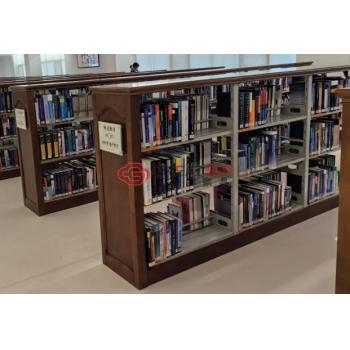 三层双面书架主架