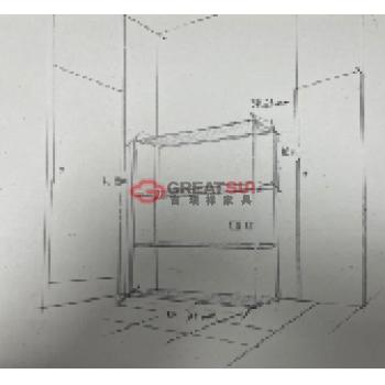 不锈钢钢架女卫生间