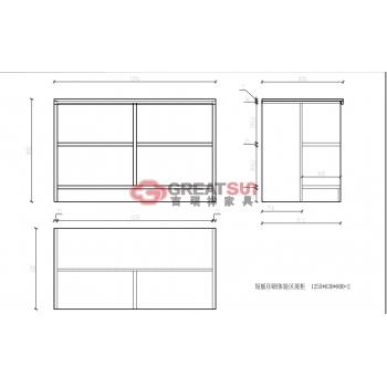 短板印刷体验区柜