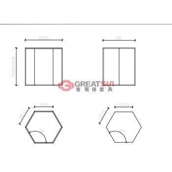 展示柜（六边形）